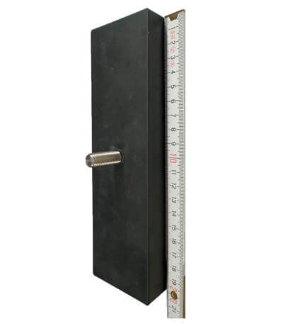 Gummimagnet rektangulÃ¦r - blÃ¥