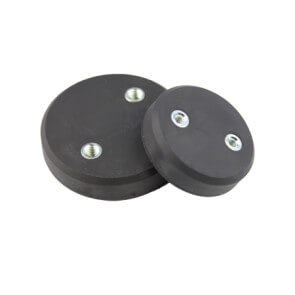 Gummimagneter - 2 indvendige gevind